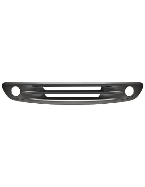 Grille de pare-choc avant centrale noire brillante avec...