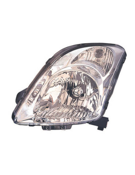 Phare avant gauche H4 chromé Suzuki Swift 3 2005-2010