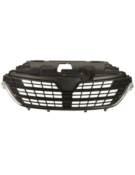 Grille de calandre avant noire et moulure chromée Renault...
