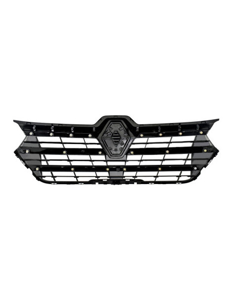Grille de calandre avant noire avec 5 moulures chromées...