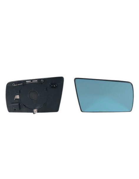 Verre de rétroviseur droit bleu chauffant convexe...