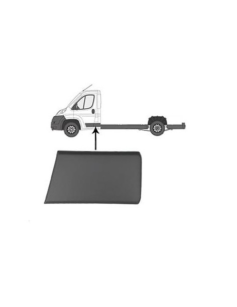 Moulure gauche grise Pickup Fiat Ducato depuis 2006